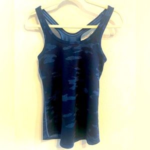 Lululemon Navy Camouflage Racerback Tank Size 4
